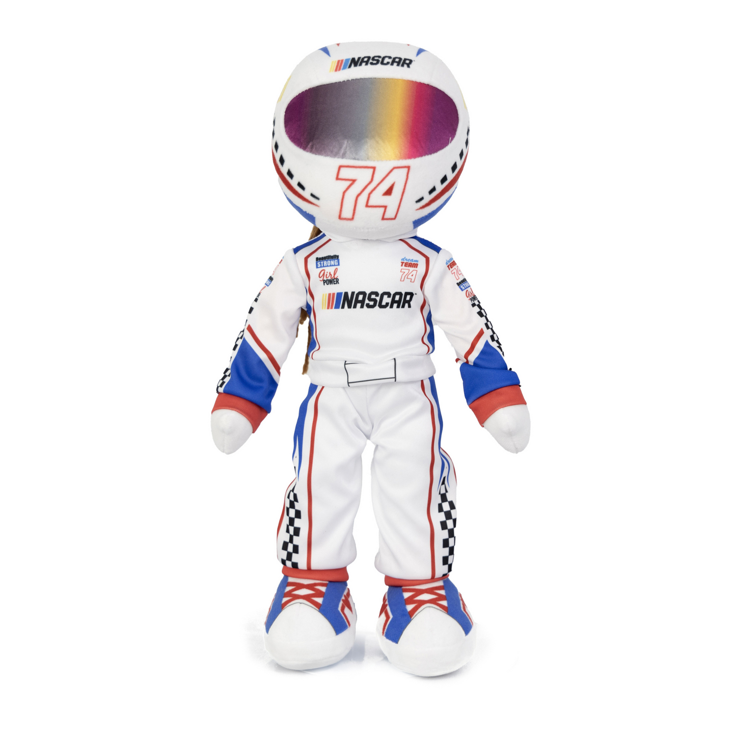 NASCAR Plush Sally Speedster Racecar Driver 14" Toy Figure