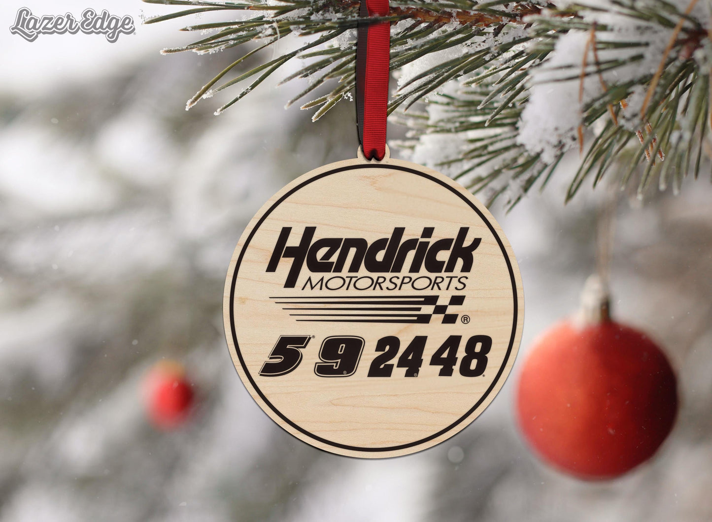 Hendrick Motorsports Driver Numbers Wooden Ornament