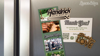 Hendrick Motorsports Logo Wooden Magnet