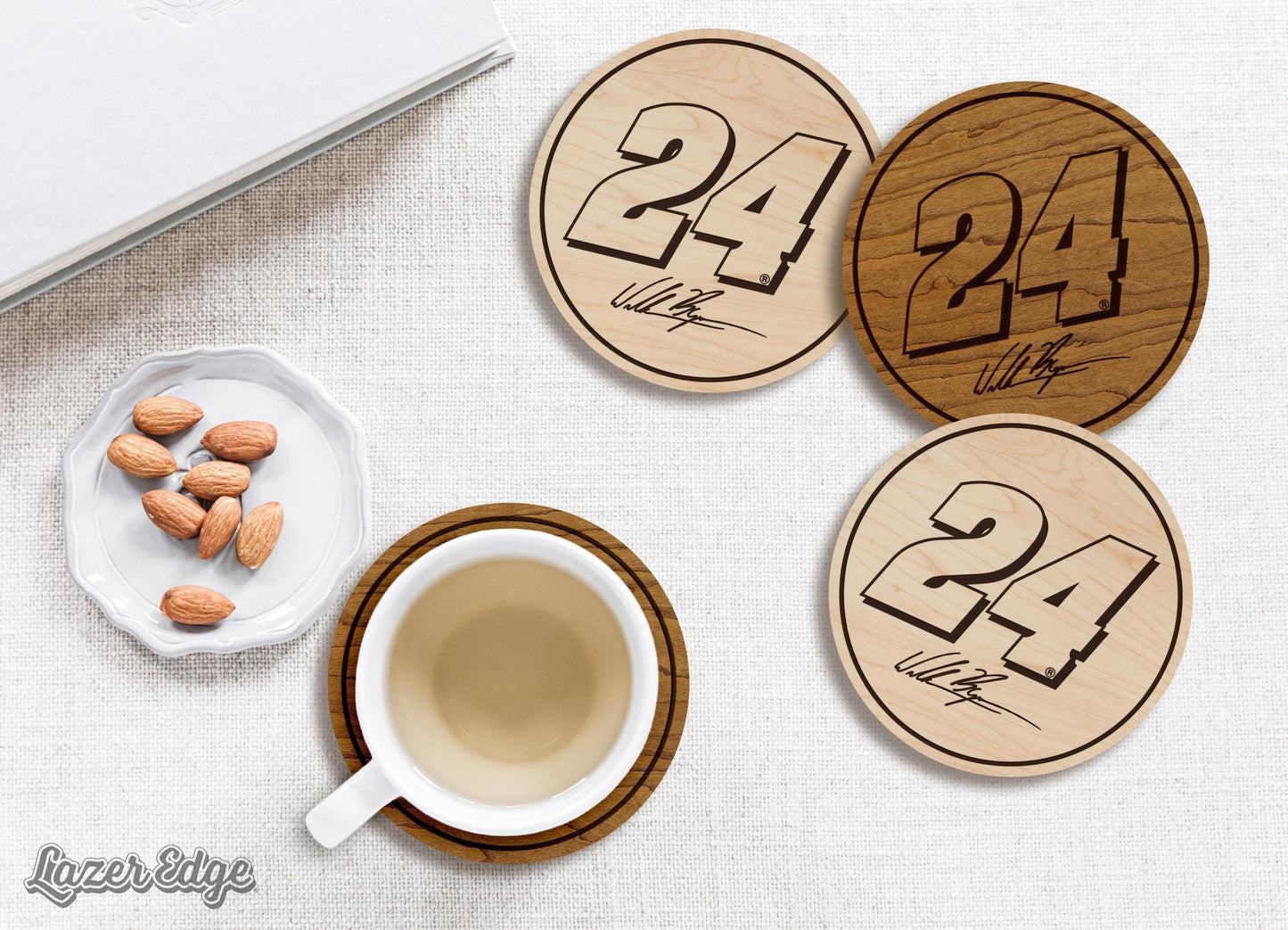 William Byron #24 Wooden Coaster Set