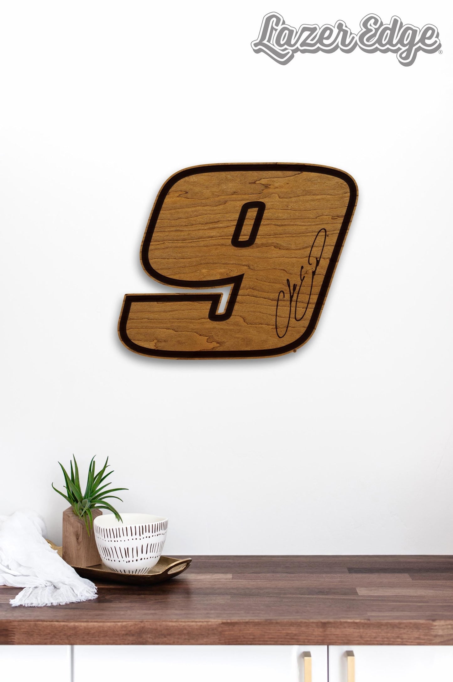 Chase Elliott # 9 Wooden Wall Hanging