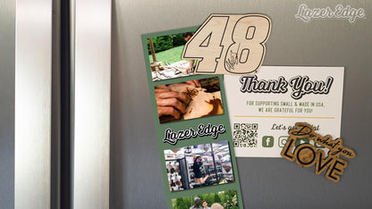 Alex Bowman #48 Wooden Magnet