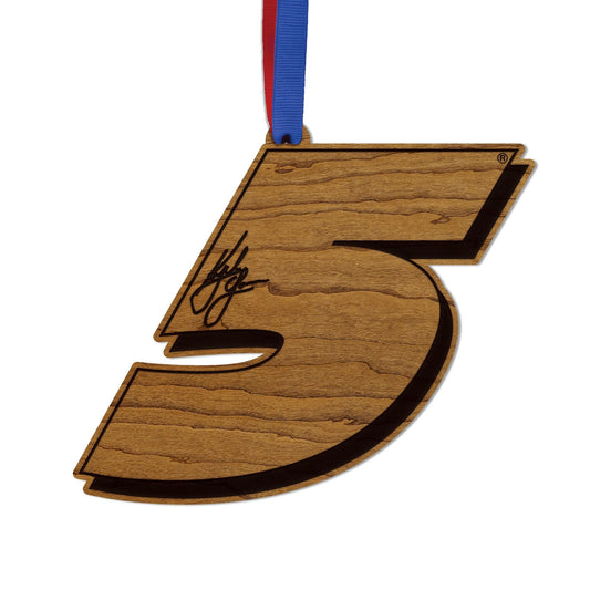 Kyle Larson #5 Wooden Ornament