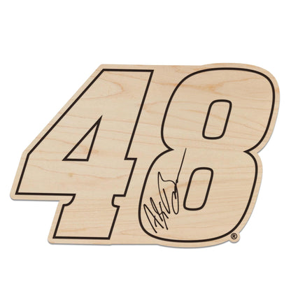 Alex Bowman #48 Wooden Magnet
