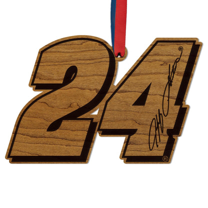 Jeff Gordon #24 Wooden Ornament