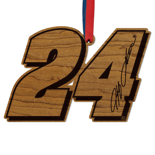 Jeff Gordon #24 Wooden Ornament