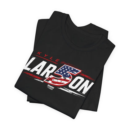 Kyle Larson #5 Americana Flag Racing T-Shirt