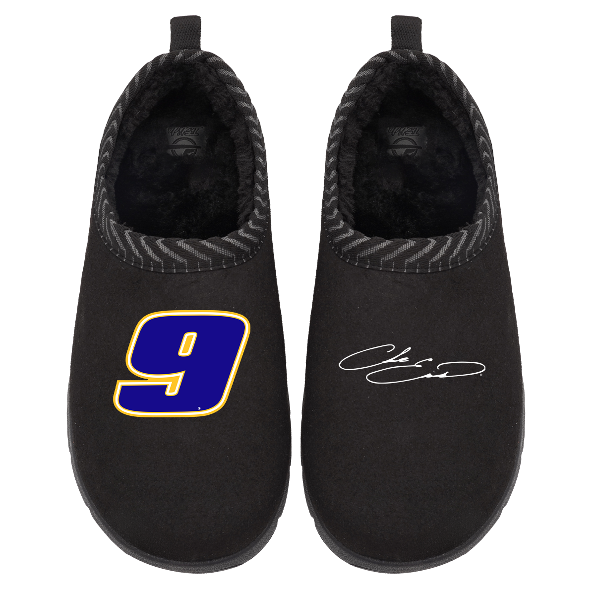 Chase Elliott #9 Number & Signature Slippers