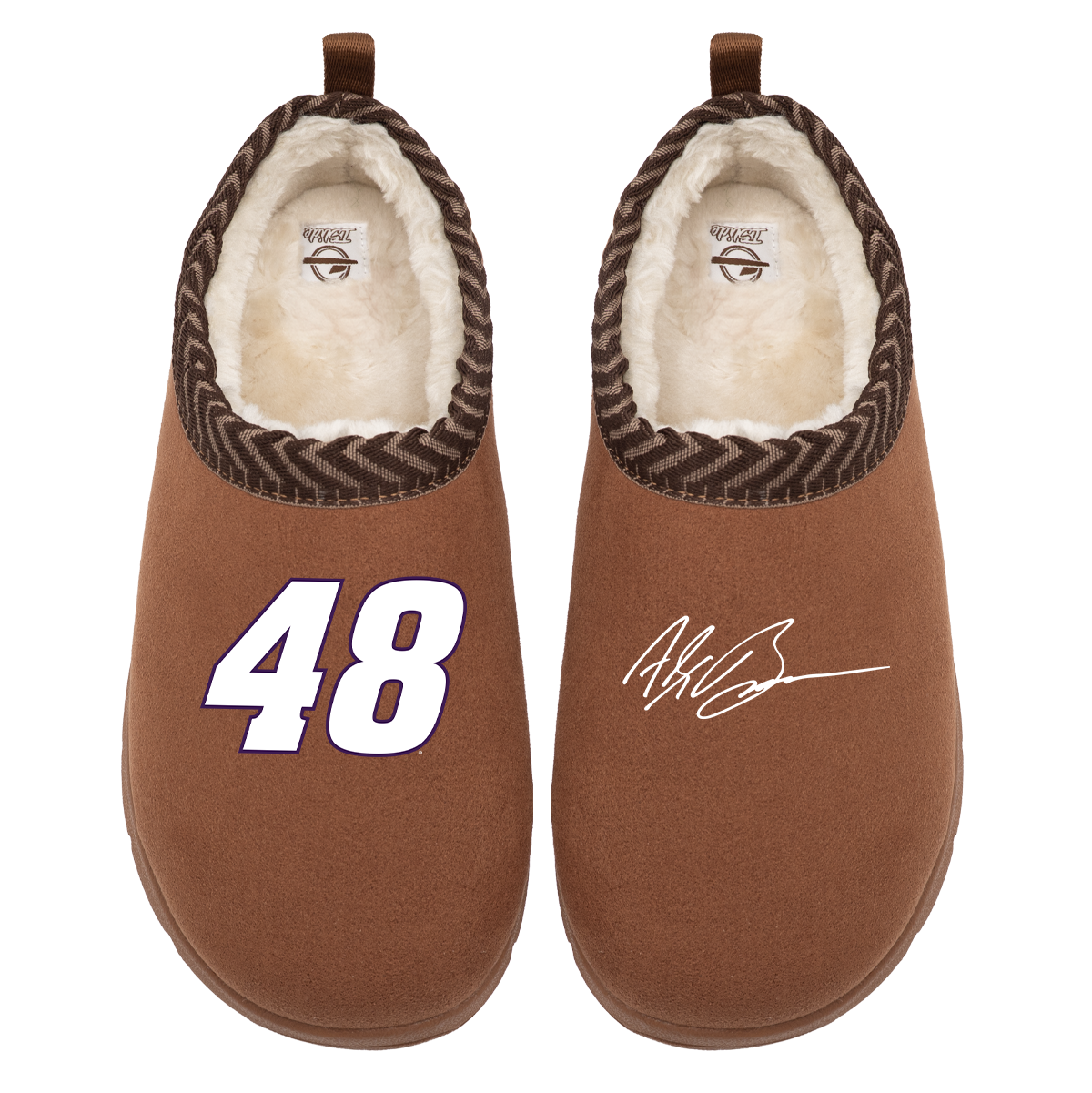 Alex Bowman #48 Number & Signature Slippers