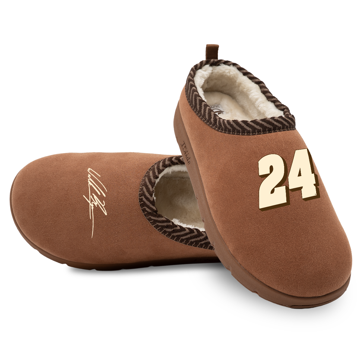 William Byron #24 Number & Signature Slippers