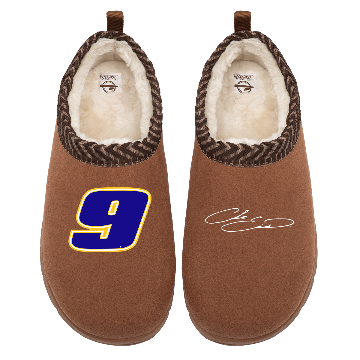 Chase Elliott #9 Number & Signature Slippers