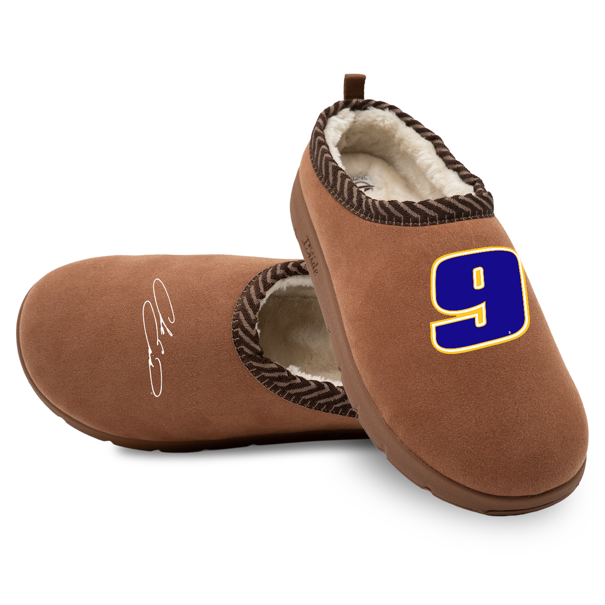 Chase Elliott #9 Number & Signature Slippers
