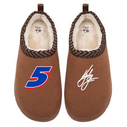 Kyle Larson #5 Number & Signature Slippers