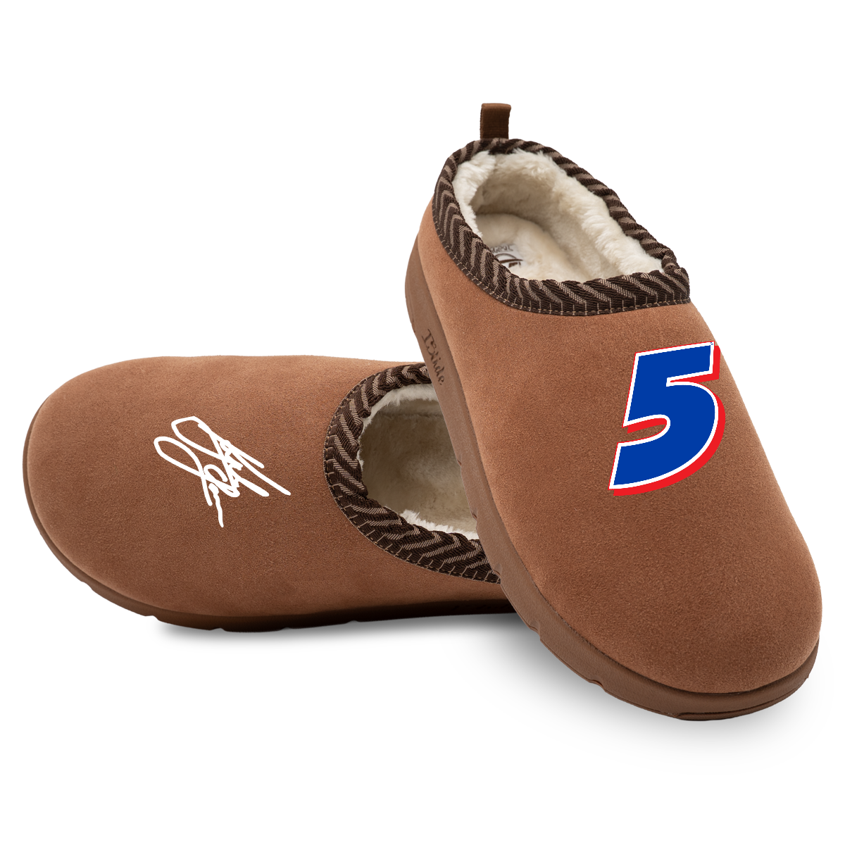 Kyle Larson #5 Number & Signature Slippers