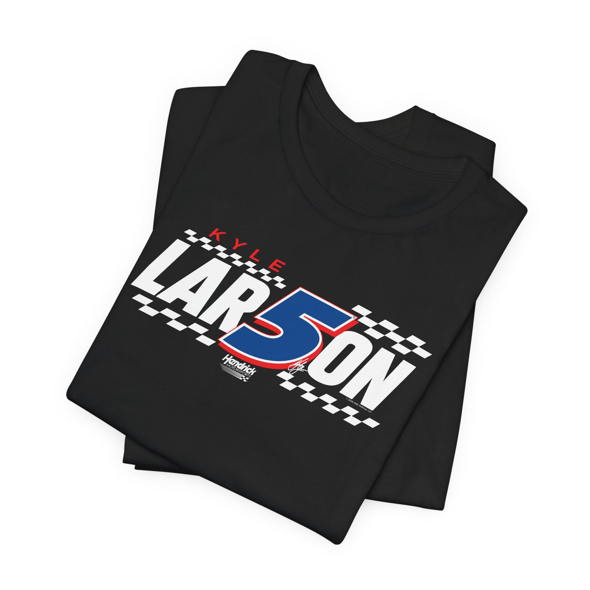 Kyle Larson #5 Checkered Flag T-Shirt