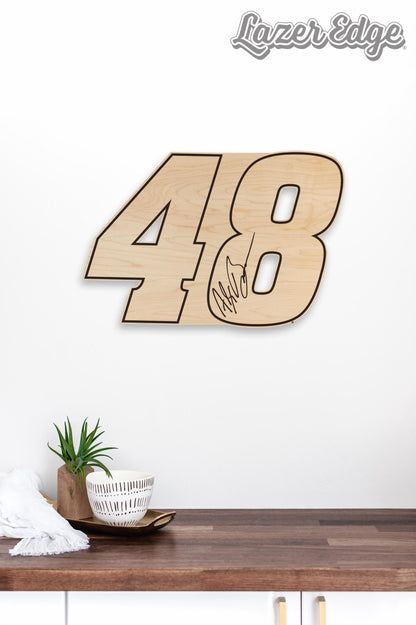 Alex Bowman #48 Wooden Wall Hanging