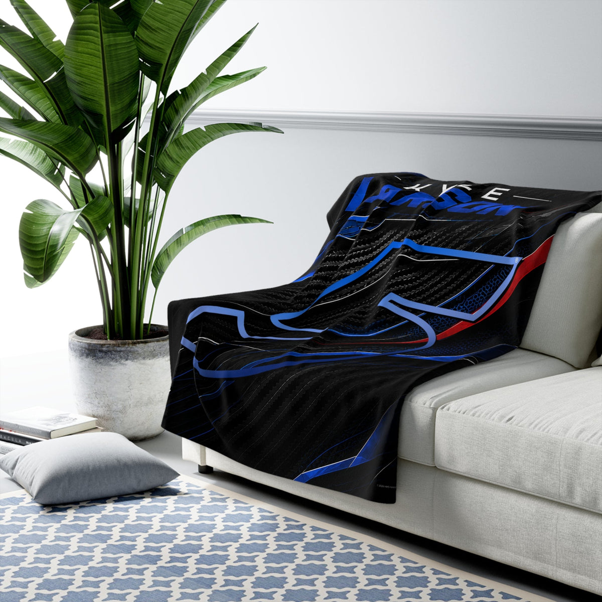 Kyle Larson #5 Carbon Tech Throw Blanket