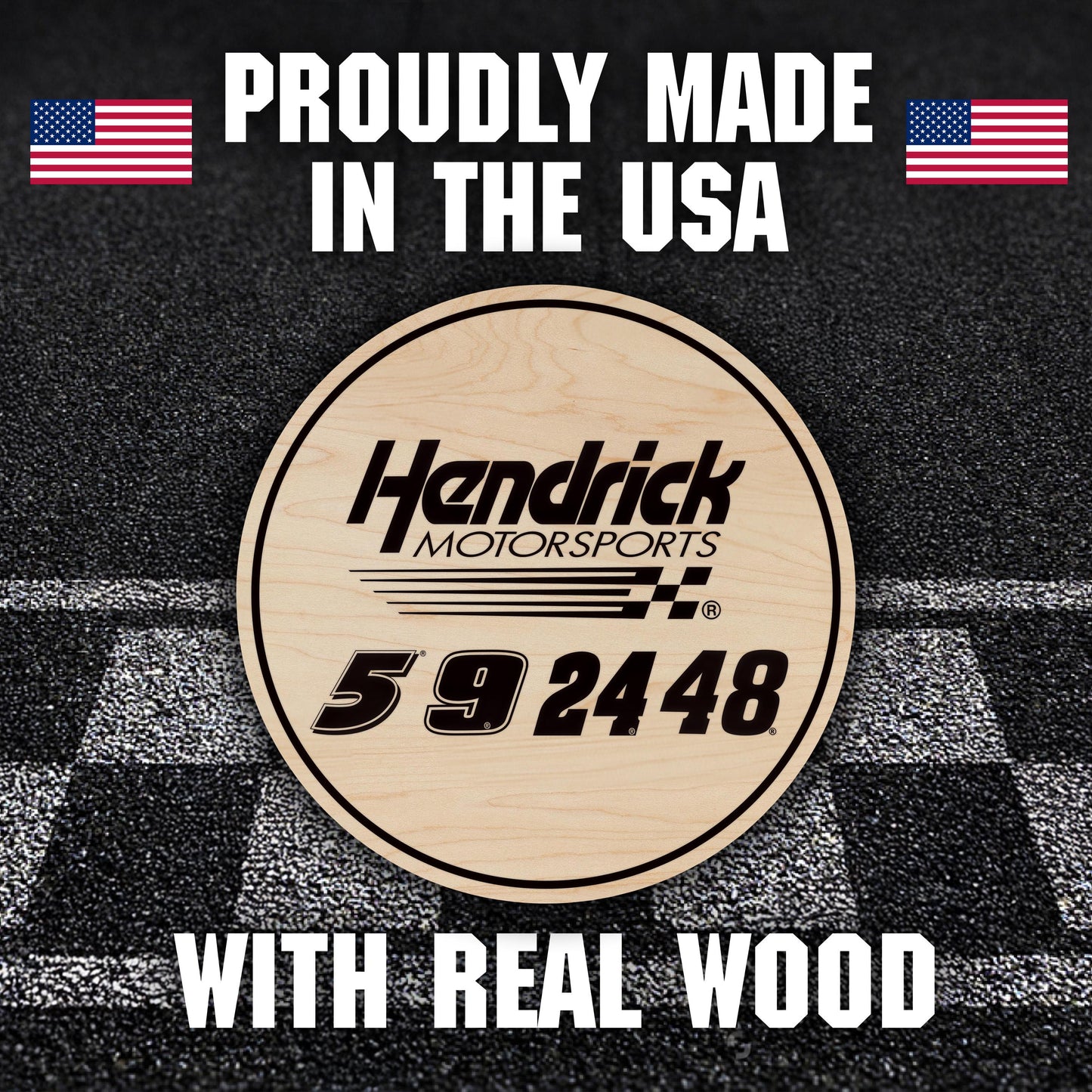 Hendrick Motorsports Driver Numbers Wooden Coaster Set