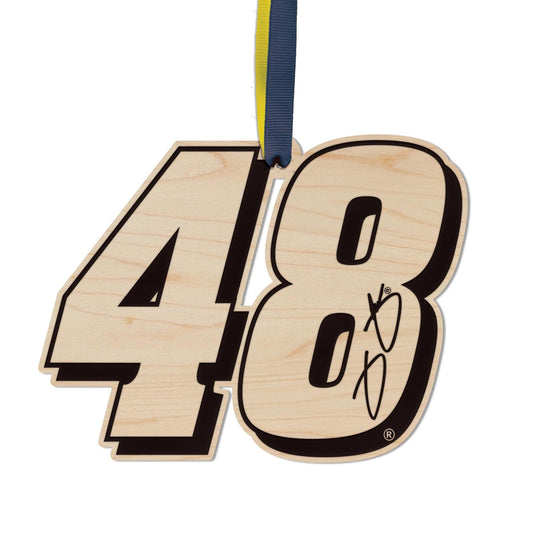Jimmie Johnson #48 Wooden Ornament