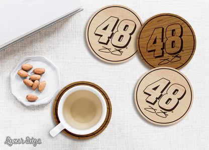 Jimmie Johnson #48 Wooden Coaster Set