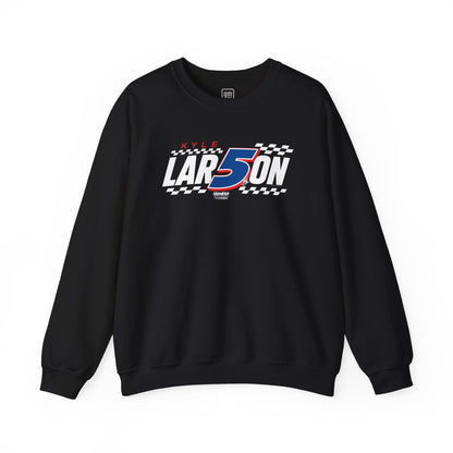 Kyle Larson #5 Checkered Flag Crewneck Sweatshirt
