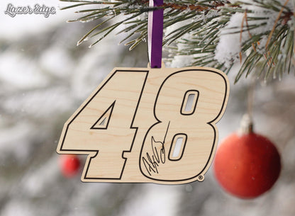 Alex Bowman #48 Wooden Ornament