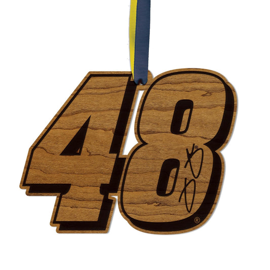 Jimmie Johnson #48 Wooden Ornament