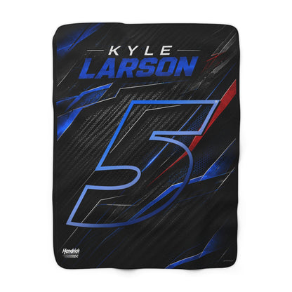 Kyle Larson #5 Carbon Tech Throw Blanket
