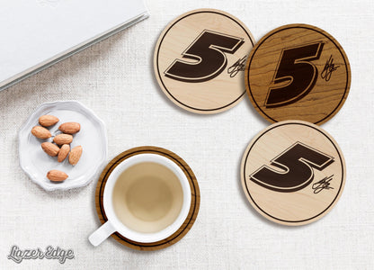 Kyle Larson #5 Wooden Coaster Set