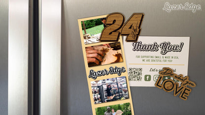 William Byron #24 Wooden Magnet