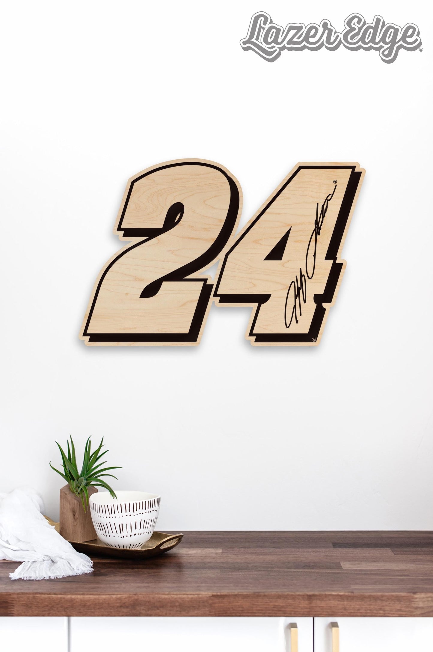 Jeff Gordon #24 Wooden Wall Hanging