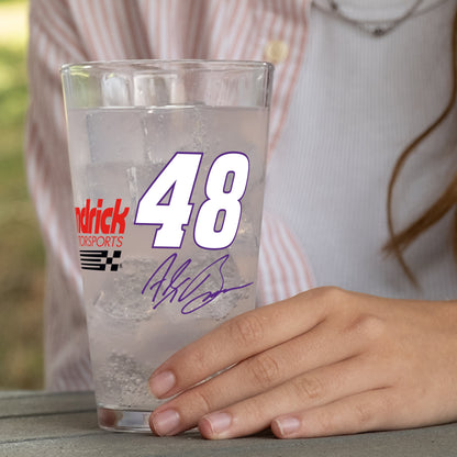 Alex Bowman #48 16oz Gameday Alternate Pint Glass