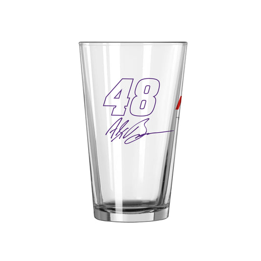 Alex Bowman #48 16oz Gameday Alternate Pint Glass
