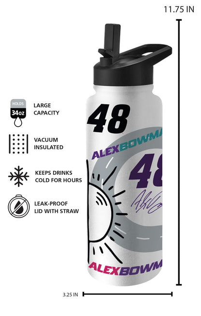 Alex Bowman #48 34oz Native Alternate Quencher Bottle