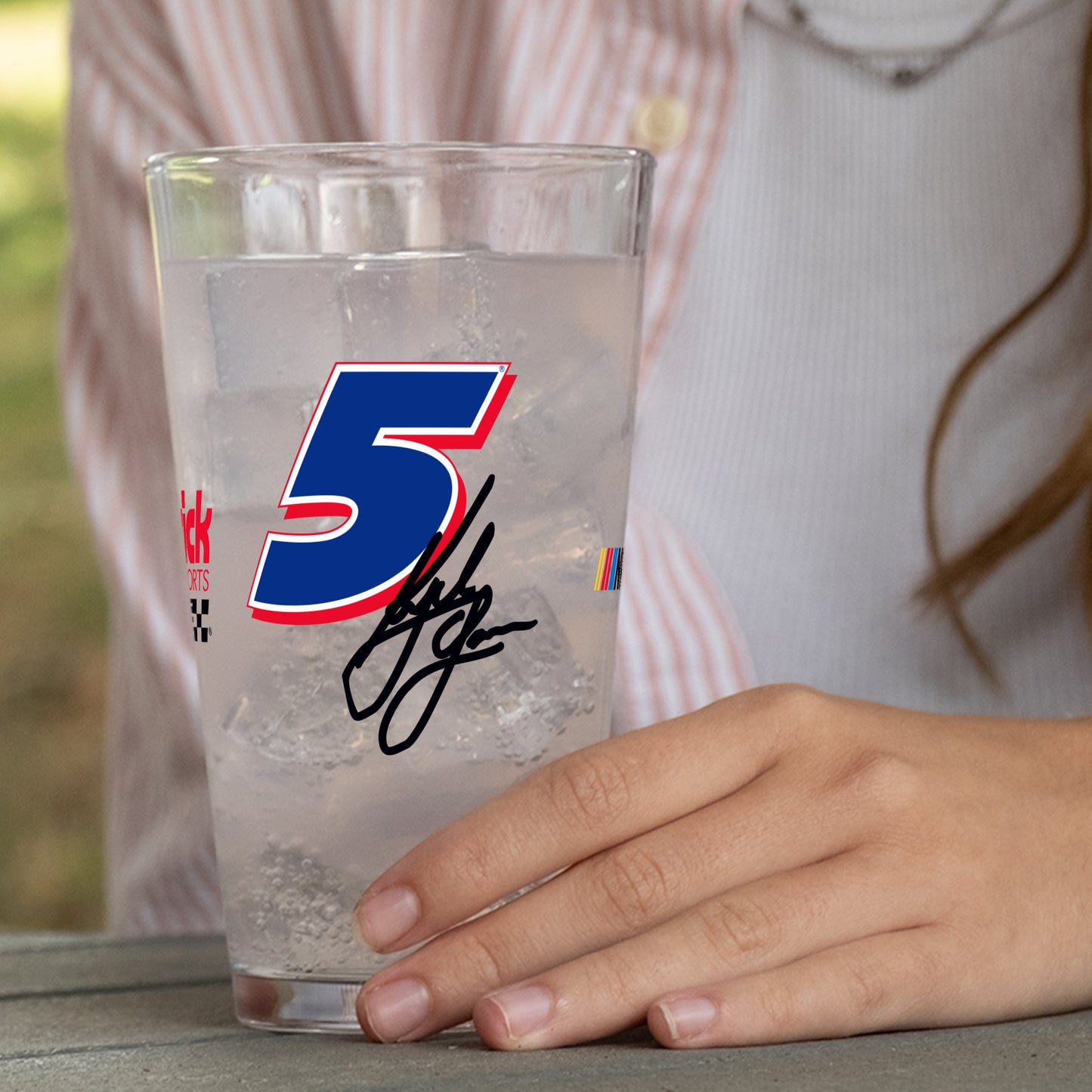 Kyle Larson #5 16oz Gameday Alternate Pint Glass