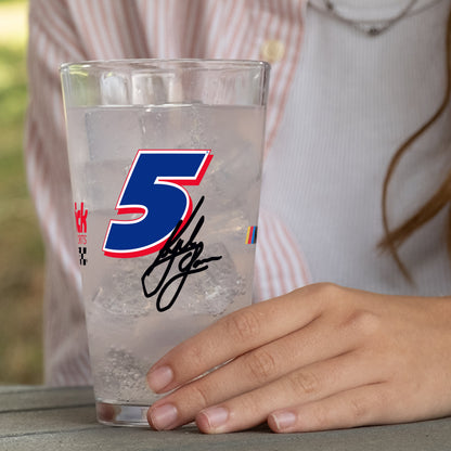 Kyle Larson #5 16oz Gameday Alternate Pint Glass