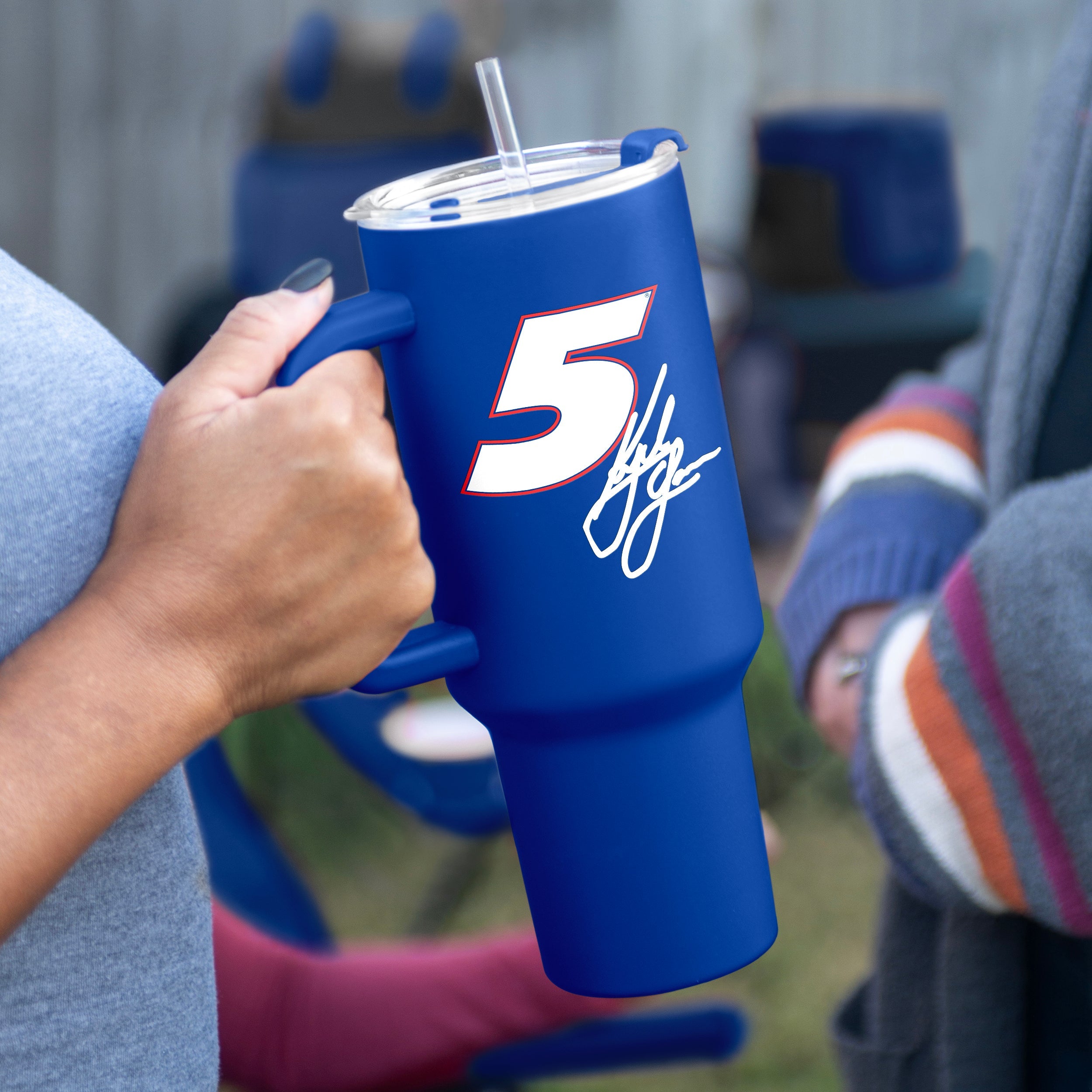Kyle Larson #5 40oz Flipside Powder Coat Tumbler – Hendrick