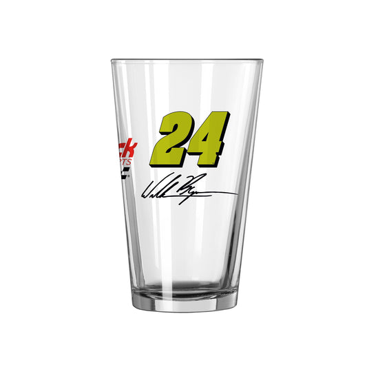 William Byron #24 16oz Gameday Alternate Pint Glass