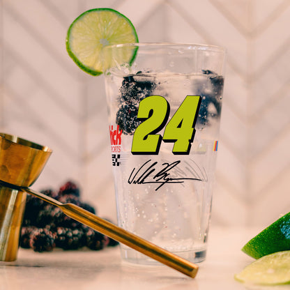 William Byron #24 16oz Gameday Alternate Pint Glass
