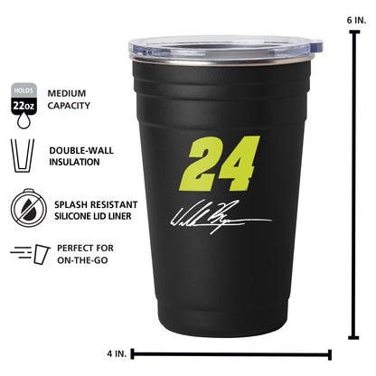 William Byron #24 22oz Flipside Stainless Cup