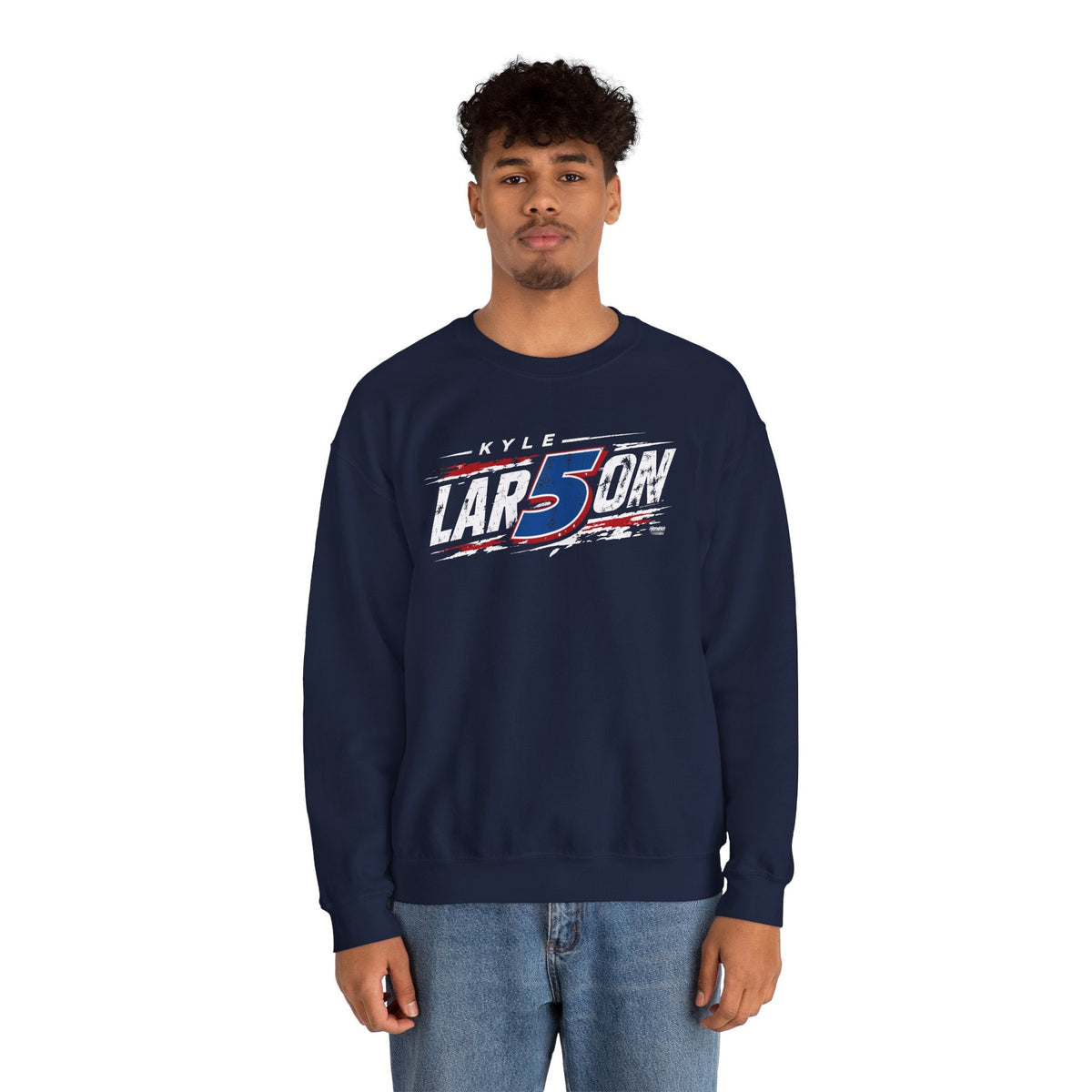 Kyle Larson #5 Speed Distressed Crewneck Sweatshirt