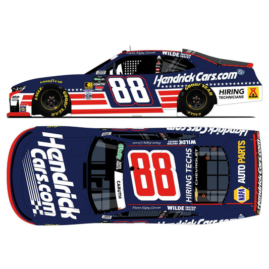 Rajah Caruth #88 2026 HendrickCars.com Patriotic 1:24 HO Die-Cast