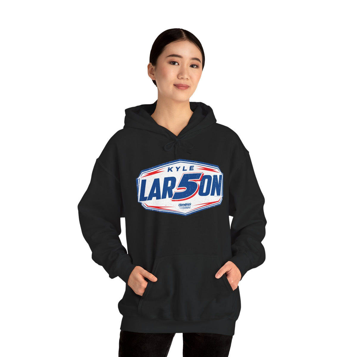 Kyle Larson #5 Shield Badge Hoodie