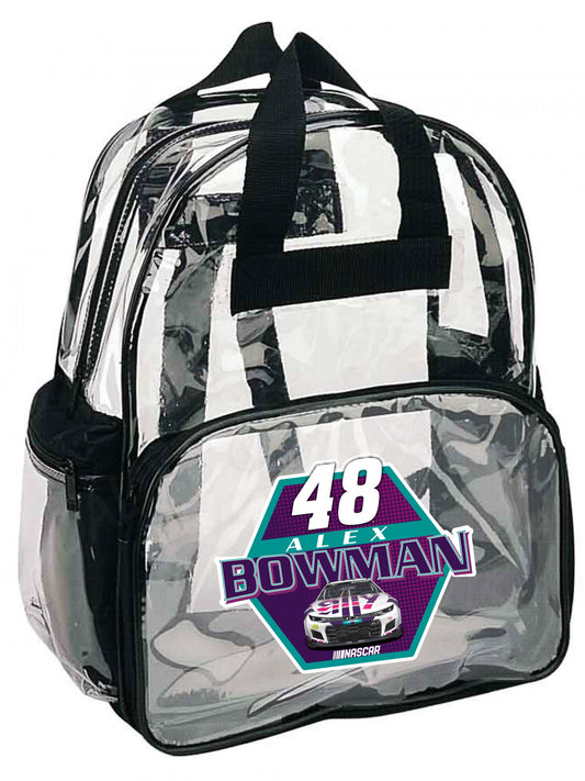 Alex Bowman #48 Officially Licensed Clear Backpack