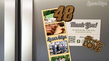 Jimmie Johnson #48 Wooden Magnet