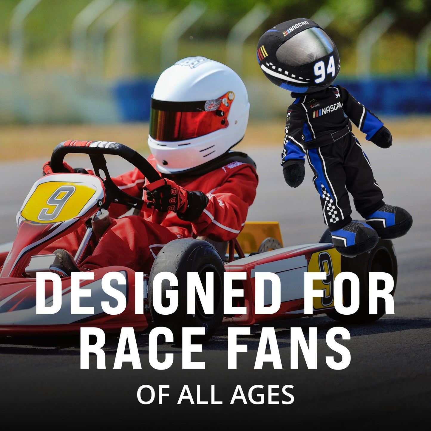 NASCAR Scotty Speedster Racecar Driver 14" Plush Figure