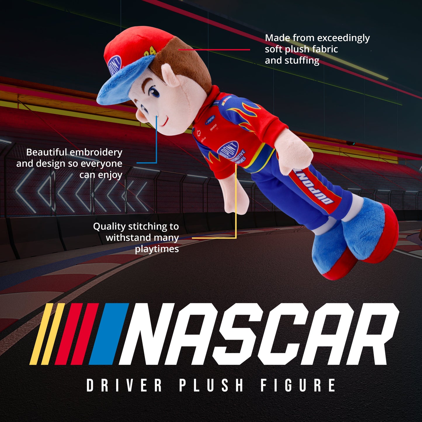 Jeff Gordon #24 DuPont 14-Inch Plush Figure
