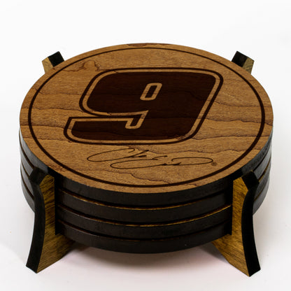 Chase Elliott #9 Wooden Coaster Set