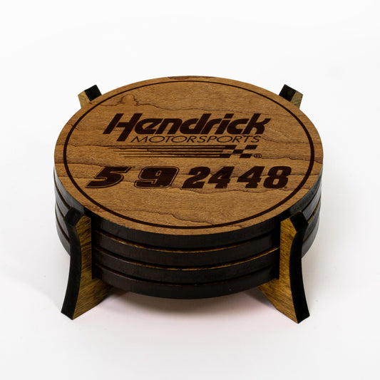 Hendrick Motorsports Driver Numbers Wooden Coaster Set