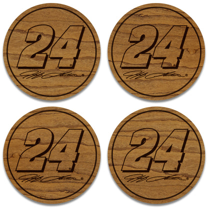 Jeff Gordon #24 Wooden Coaster Set